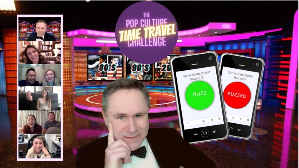 teams that love trivia will love virtual time machine trivia online office game