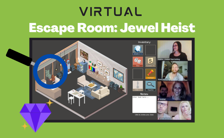 Virtual Escape Room Jewel Heist will reengage colleagues after covid 19